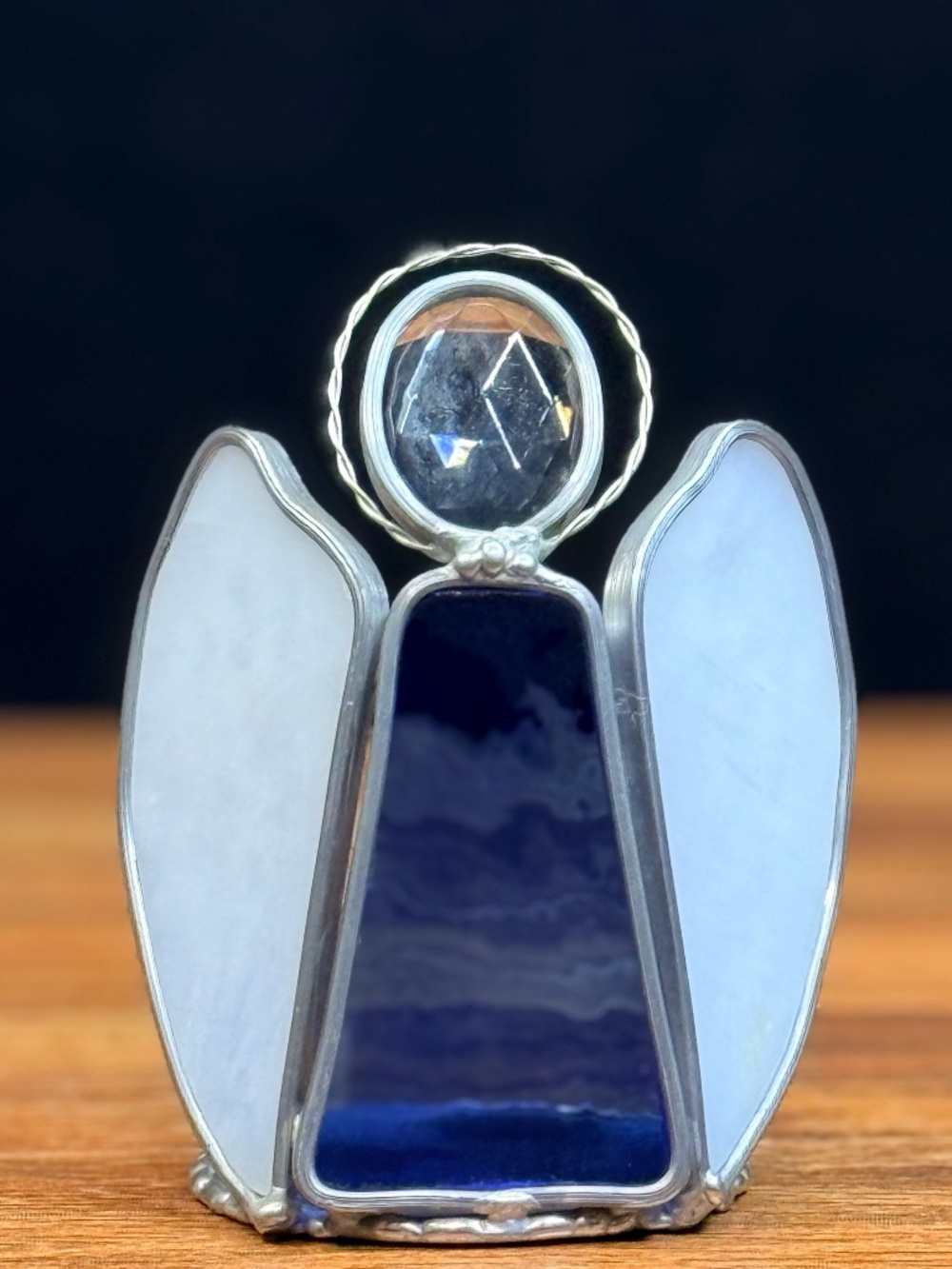 Stained Glass Angel Tea Light Candle Holder